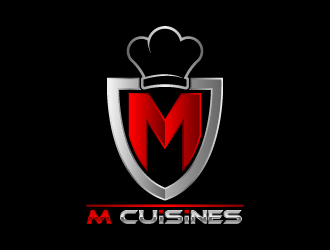M Cuisines logo design by fastsev