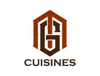 M Cuisines logo design by daywalker