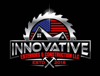 Innovative Exteriors & Construction LLC logo design by DreamLogoDesign