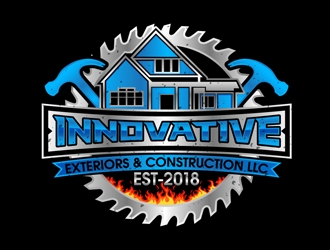 Innovative Exteriors & Construction LLC logo design by DreamLogoDesign