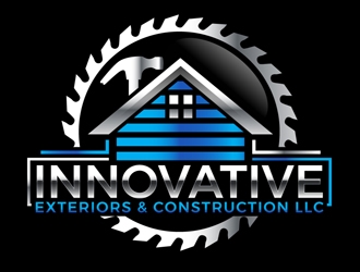 Innovative Exteriors & Construction LLC logo design by DreamLogoDesign