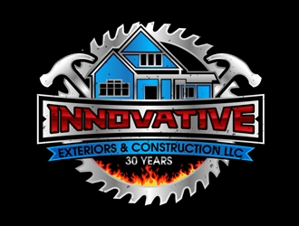 Innovative Exteriors & Construction LLC logo design by DreamLogoDesign