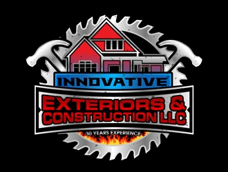 Innovative Exteriors & Construction LLC logo design by DreamLogoDesign
