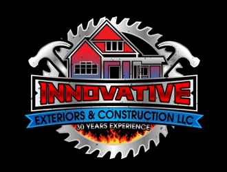 Innovative Exteriors & Construction LLC logo design by DreamLogoDesign