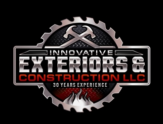 Innovative Exteriors & Construction LLC logo design by DreamLogoDesign