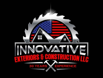 Innovative Exteriors & Construction LLC logo design by DreamLogoDesign