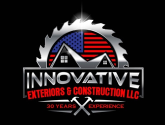 Innovative Exteriors & Construction LLC logo design by DreamLogoDesign