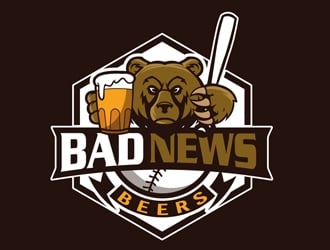 Bad News Beers  logo design by DreamLogoDesign