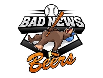 Bad News Beers  logo design by DreamLogoDesign