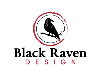 Black Raven Design logo design by Erasedink