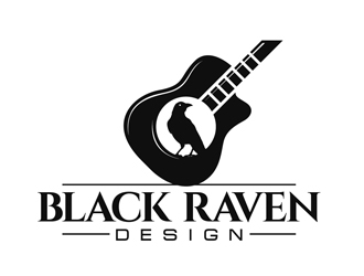 Black Raven Design logo design by DreamLogoDesign