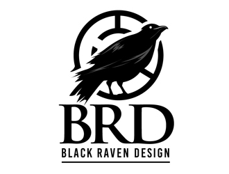 Black Raven Design logo design by DreamLogoDesign