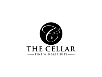 The Cellar  fine wine&spirits  logo design by johana