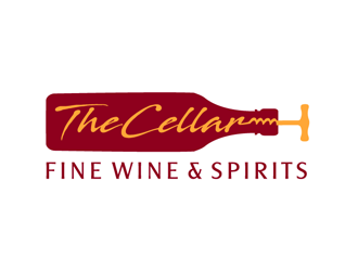 The Cellar  fine wine&spirits  logo design by megalogos