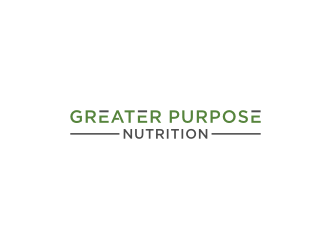Greater Purpose Nutrition logo design by Zhafir