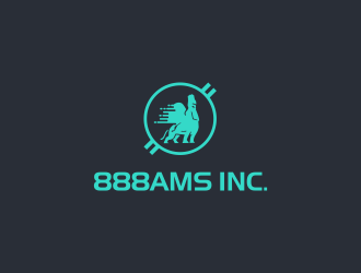 888AMS INC. logo design by ammad