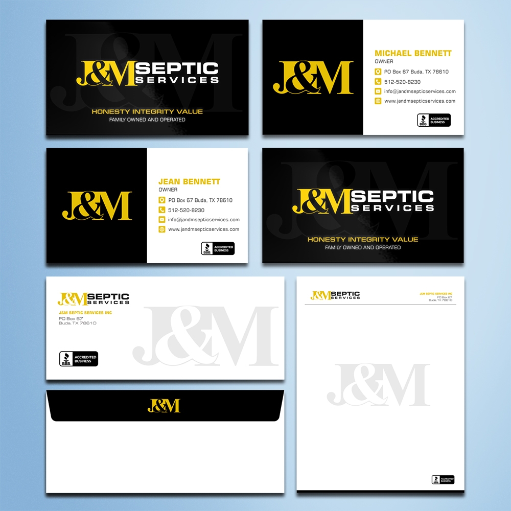 J & M Septic Services logo design by Kindo