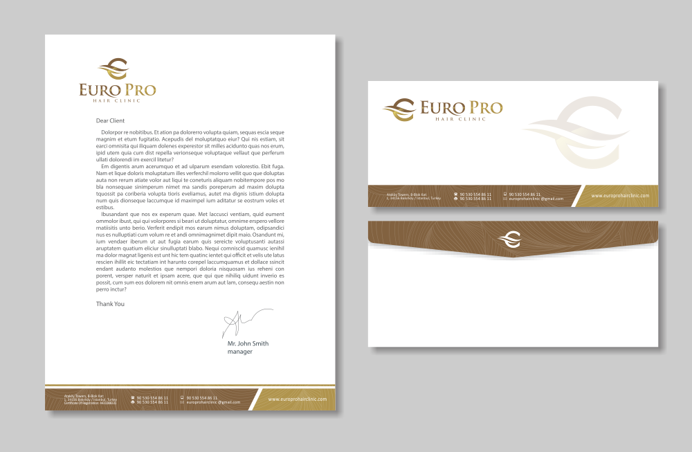 Euro Pro Hair Clinic logo design by mletus