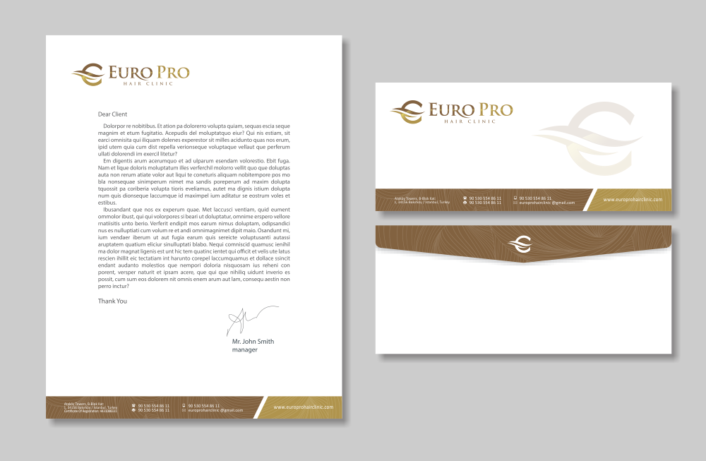 Euro Pro Hair Clinic logo design by mletus