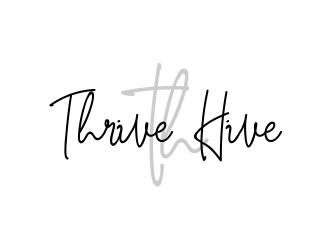Thrive Hive logo design by giphone