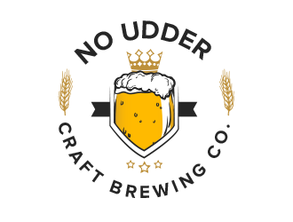 No Udder Craft Brewing Co. logo design by BeDesign