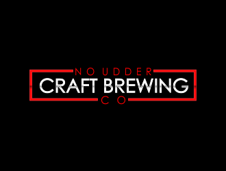No Udder Craft Brewing Co. logo design by giphone