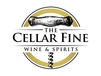 The Cellar  fine wine&spirits  logo design by BeDesign