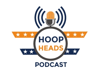 Hoop Heads Podcast logo design by Webphixo