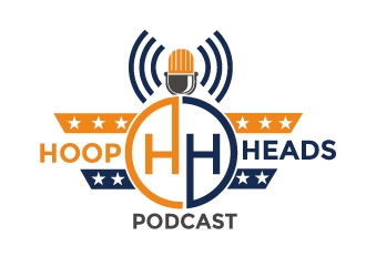 Hoop Heads Podcast logo design by Webphixo