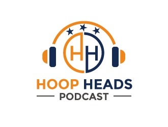Hoop Heads Podcast logo design by Webphixo