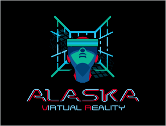Alaska Virtual Reality logo design by MCXL