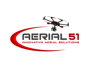 Aerial 51 LLC logo design by pencilhand