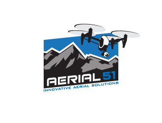 Aerial 51 LLC logo design by pencilhand