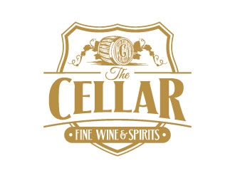 The Cellar  fine wine&spirits  logo design by daywalker