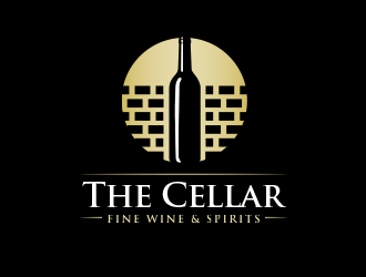 The Cellar  fine wine&spirits  Logo Design