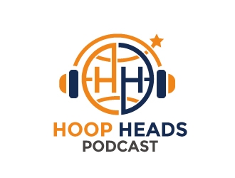Hoop Heads Podcast logo design by Webphixo