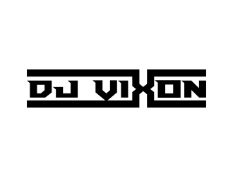 DJ Vixon logo design by MUNAROH