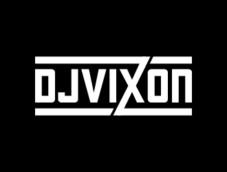 DJ Vixon logo design by Alex7390