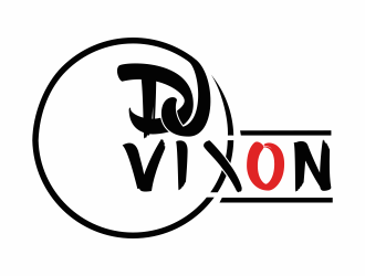 DJ Vixon logo design by Mahrein