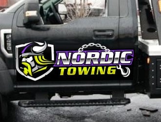Nordic Towing logo design by Sorjen