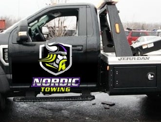 Nordic Towing logo design by Sorjen