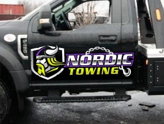 Nordic Towing logo design by Sorjen