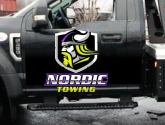 Nordic Towing logo design by Sorjen