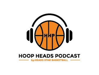 Hoop Heads Podcast logo design by GRB Studio