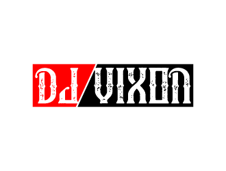 DJ Vixon logo design by fastsev