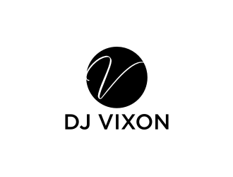 DJ Vixon logo design by rief