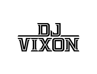 DJ Vixon logo design by Kewin