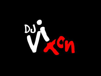 DJ Vixon logo design by kopipanas