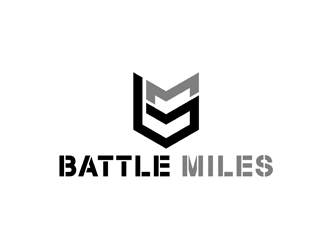 BATTLE MILES logo design by bomie