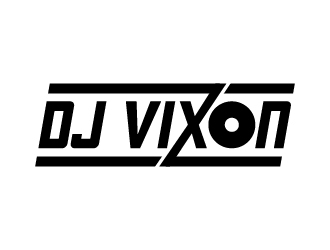 DJ Vixon logo design by Alex7390